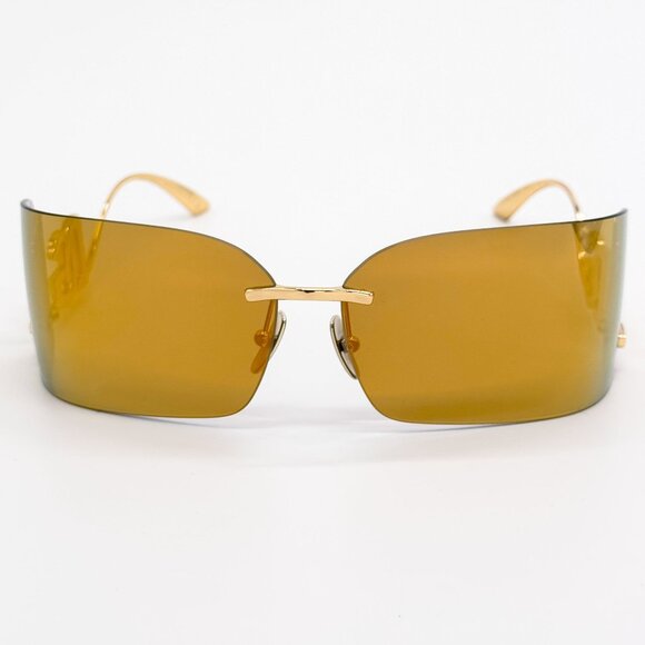 NEW DG2319 02/5A DOLCE&GABBANA GOLD SHIELD SUNGLASSES DG2319 - Picture 4 of 9